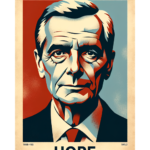 Il poster “Hope” di Barack Obama, realizzato dall’artista Shepard Fairey,